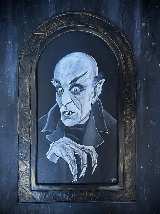Original Framed Acrylic Painting  - Nosferatu