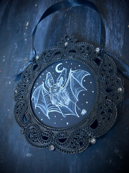 Original Framed Acrylic Painting  - Bat