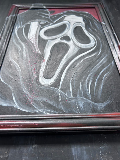 Original Framed Acrylic Painting   - Ghostface - Scream