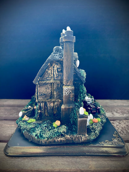Large Upcycled Haunted House Ornament