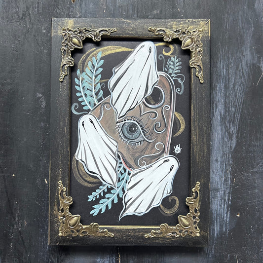 Original Framed Acrylic Painting - Ouija Ghosts