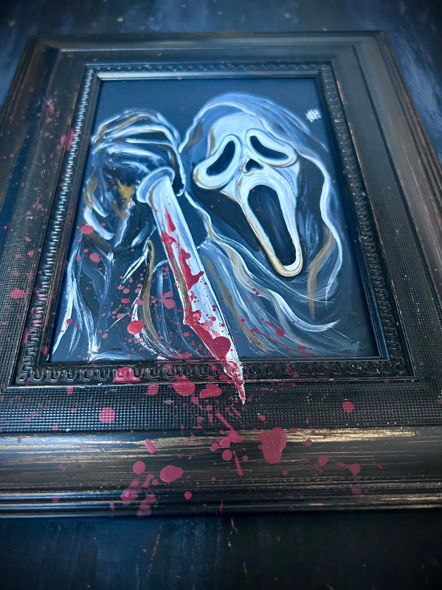 Original Framed Acrylic Painting  - Ghostface - Scream
