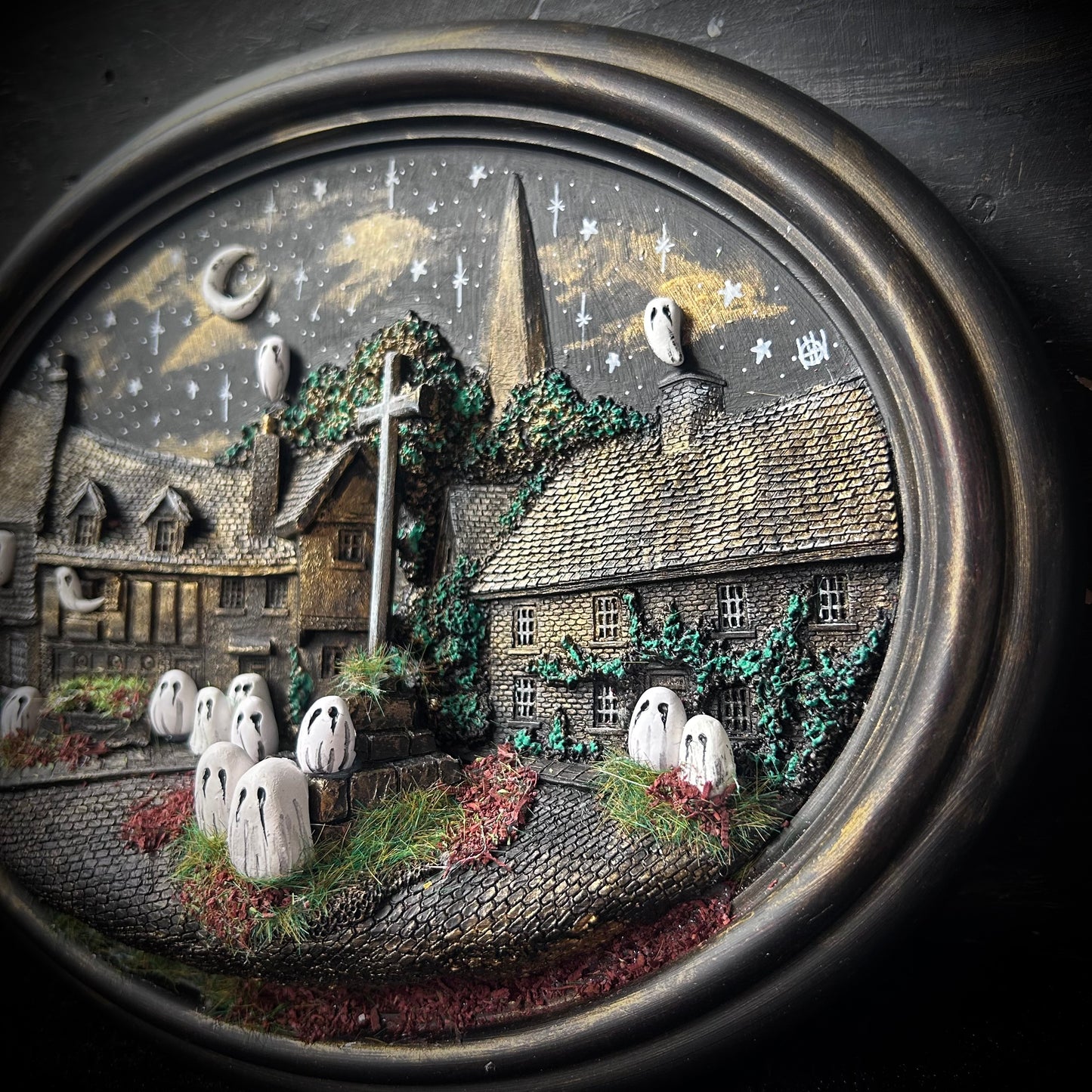 Three Dimensional Spooky Wall Plaque