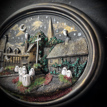 Three Dimensional Spooky Wall Plaque