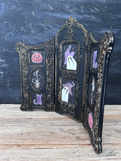 Original Framed Painting - Witchy Triple Frame